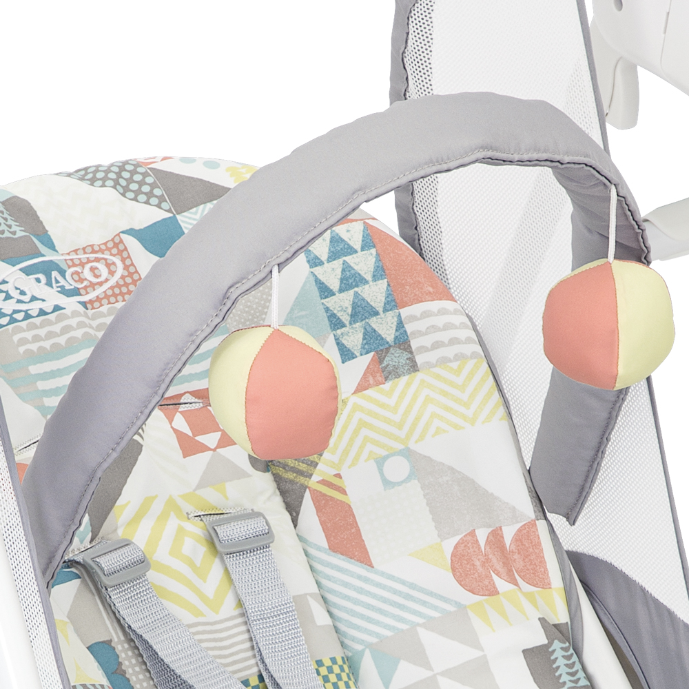 Balansoar Graco Baby Delight Patchwork, 0-12 luni - imagine 4