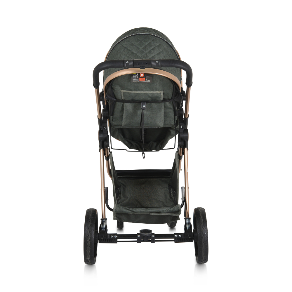 Carucior 2in1 Moni Alma Green, Reversibil, Aluminiu - imagine 8