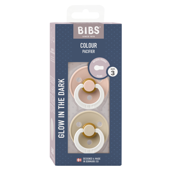 Set 2 Suzete Bibs Colour Glow Fosforescente