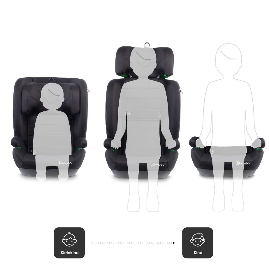 BabyGo SafeChild2 Scaun Auto Negru R129 - imagine 7