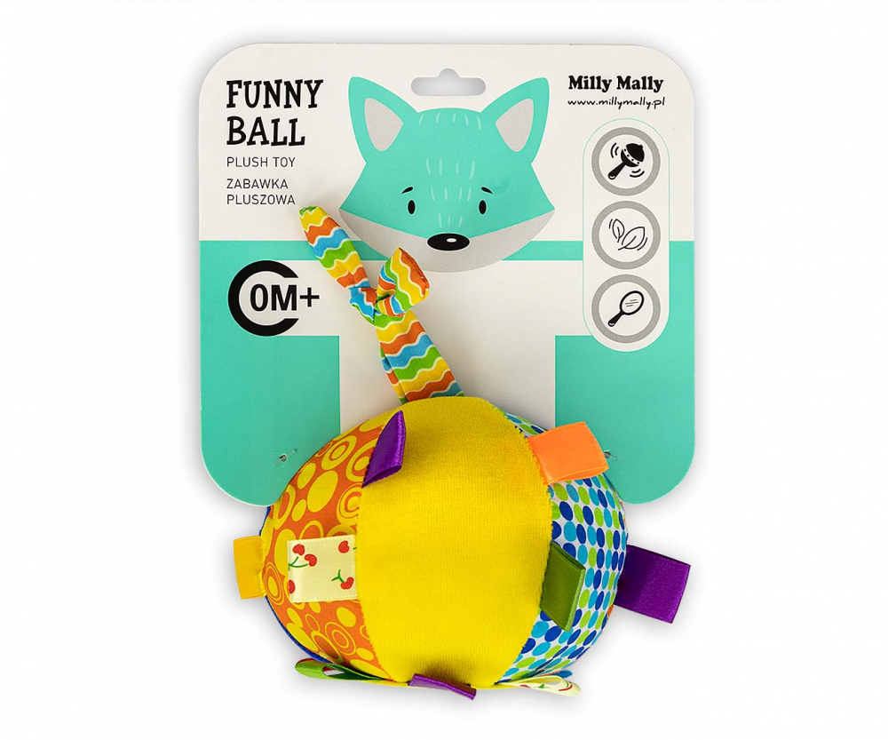 Minge Senzoriala Funny Ball Milly Mally - Jucarie Carucior - imagine 2