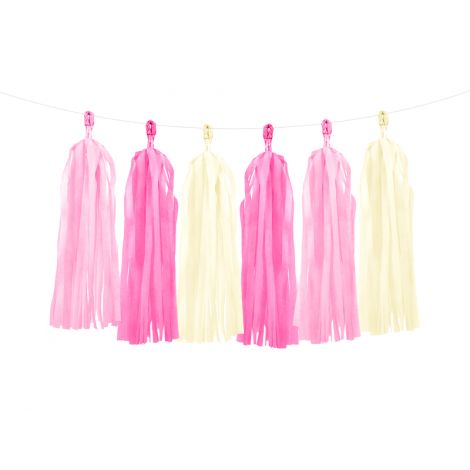Party Deco Ghirlanda Franjuri Roz | Decor Petrecere
