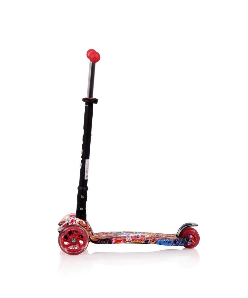 Trotineta Lorelli Rapid Graffiti 4 Roti LED Pliabila - imagine 2