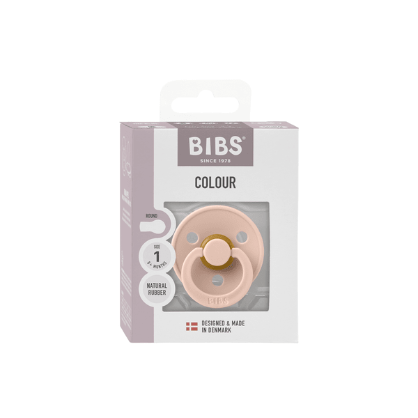 Suzeta Bibs Colour Latex Rotunda Blush 0+