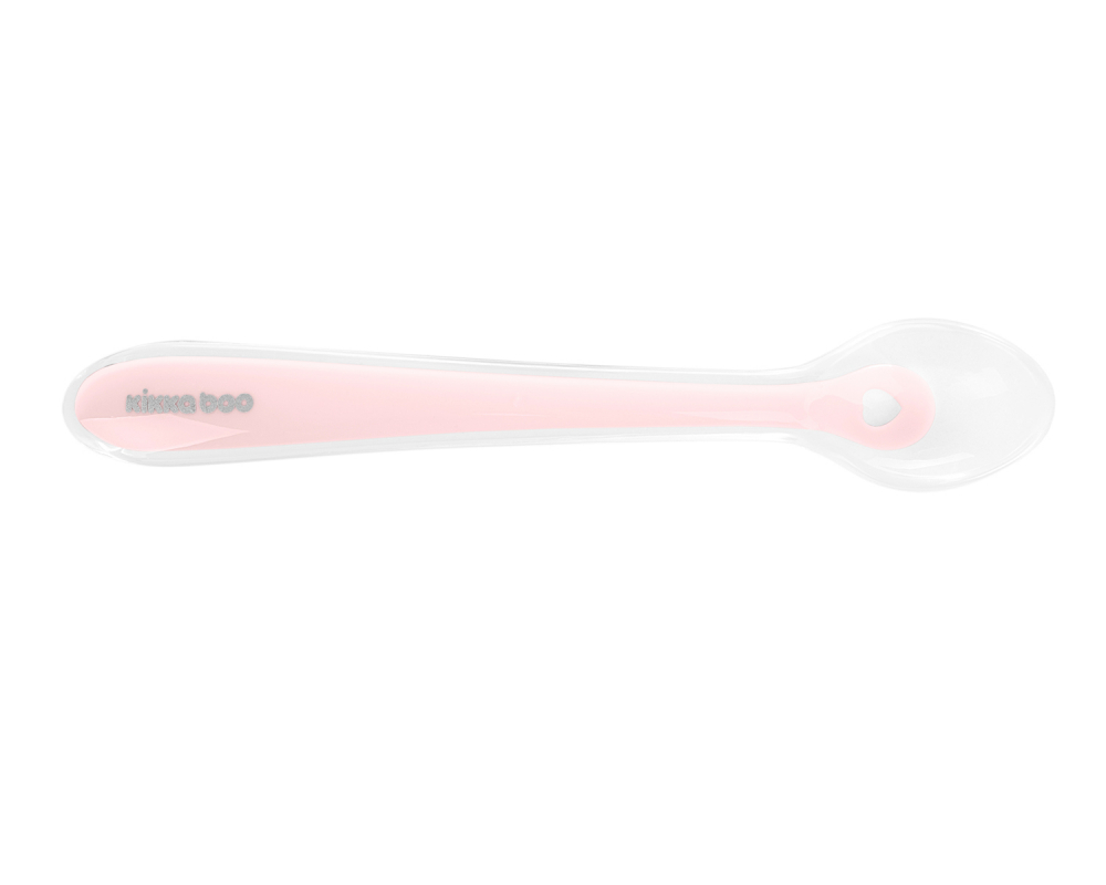 Set 2 lingurițe silicon KikkaBoo Pink - imagine 2