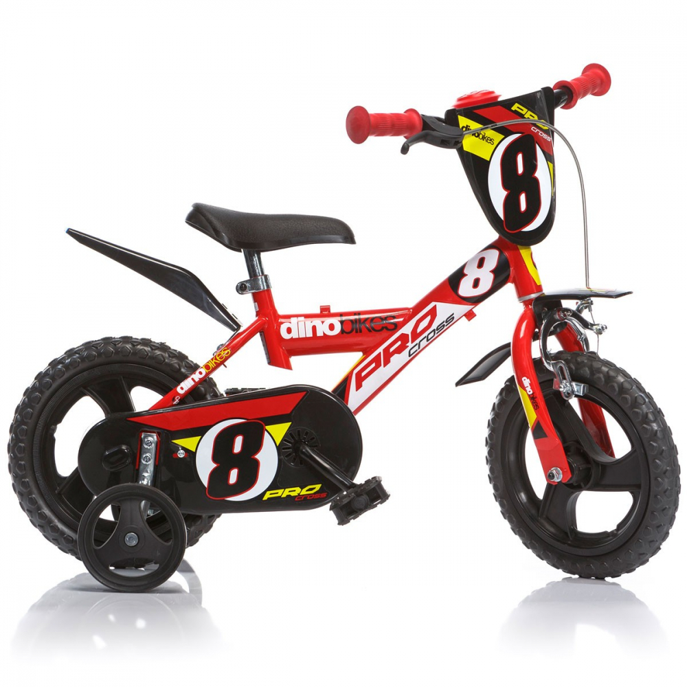 Bicicleta Dino Bikes 12" Pro Cross Roșie - imagine 2