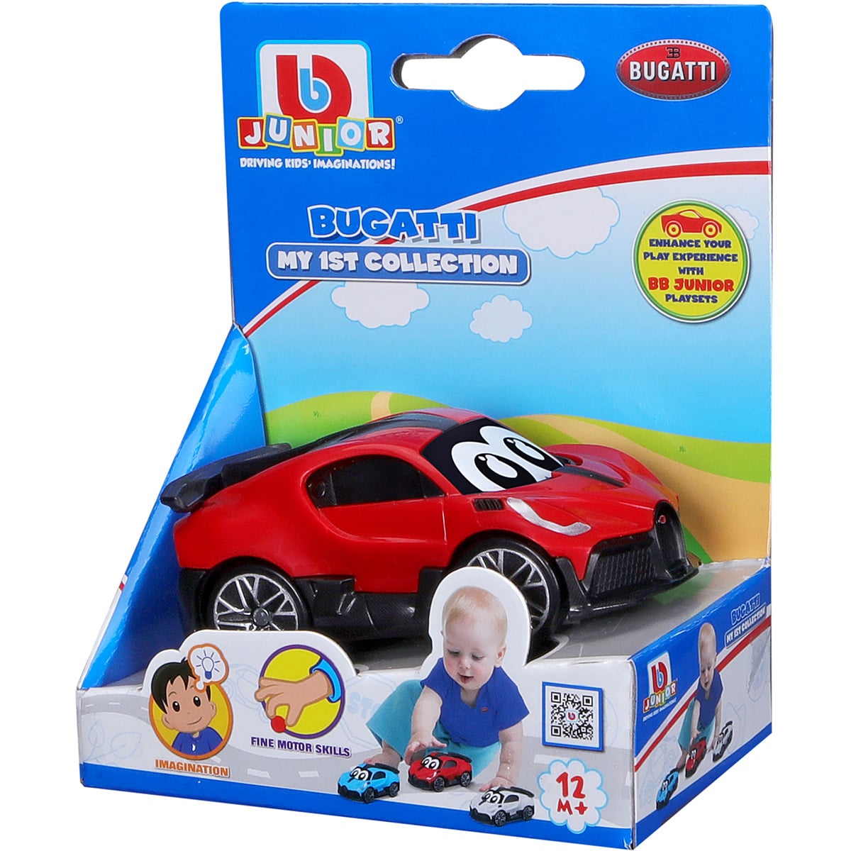 Bburago Junior Bugatti Rosu - Prima mea masina