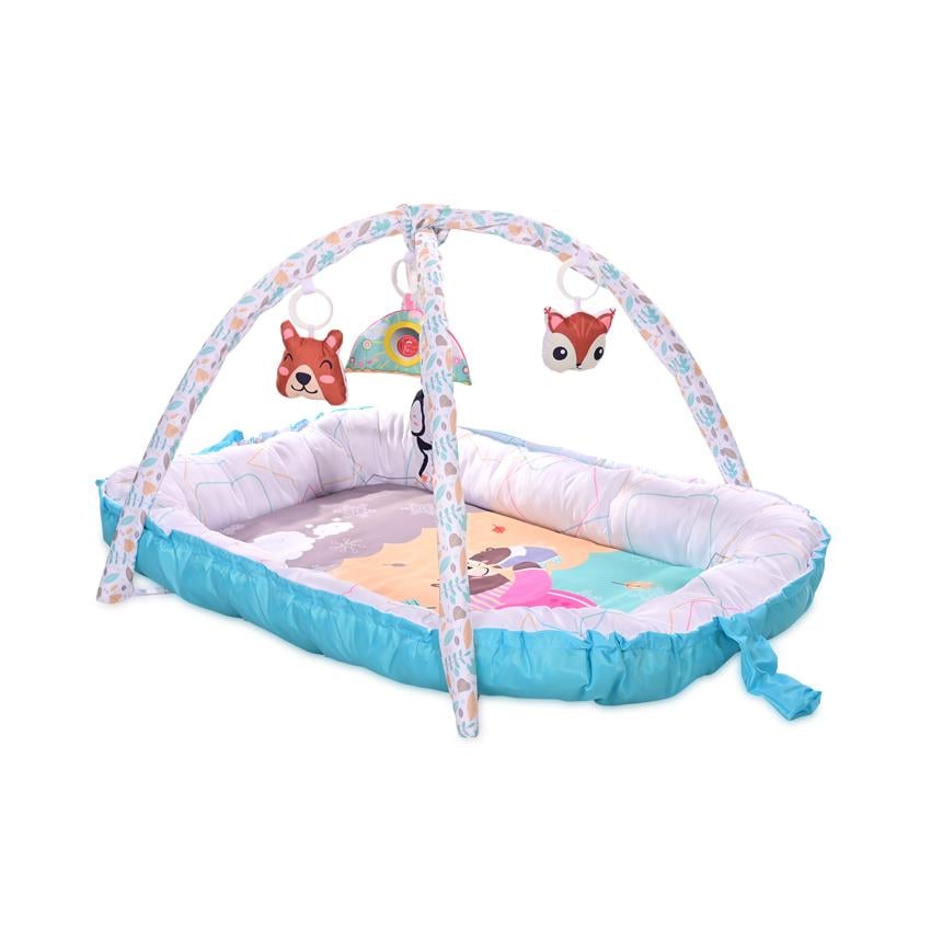Saltea Activitati Lorelli Baby Nest, 2 in 1, Albastru
