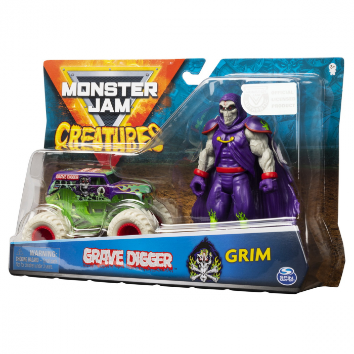 Monster Jam Macheta 1:64 Groparul si Grim