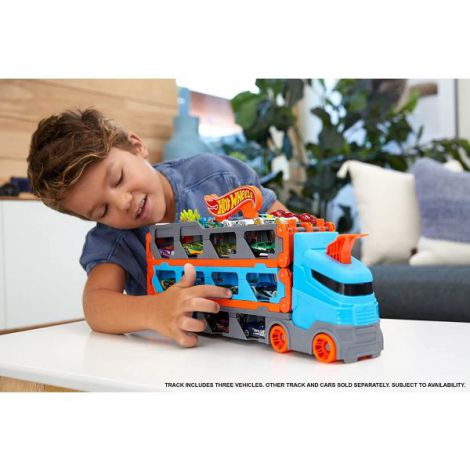 Hot Wheels Transportator-Pista 2-în-1 | Mattel - imagine 6
