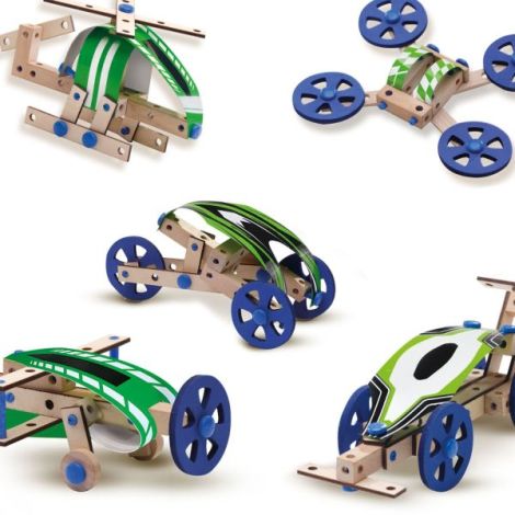 Ses Creative - Set 50 Piese Constructie Vehicule - imagine 3