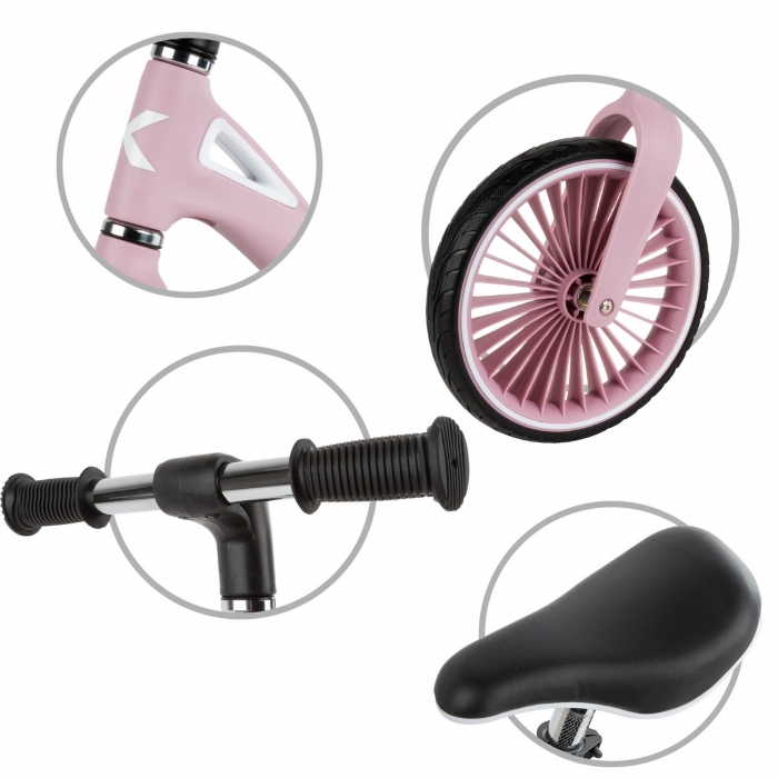 Kidwell NIX Roz - Bicicletă Fără Pedale Ușoară - imagine 3