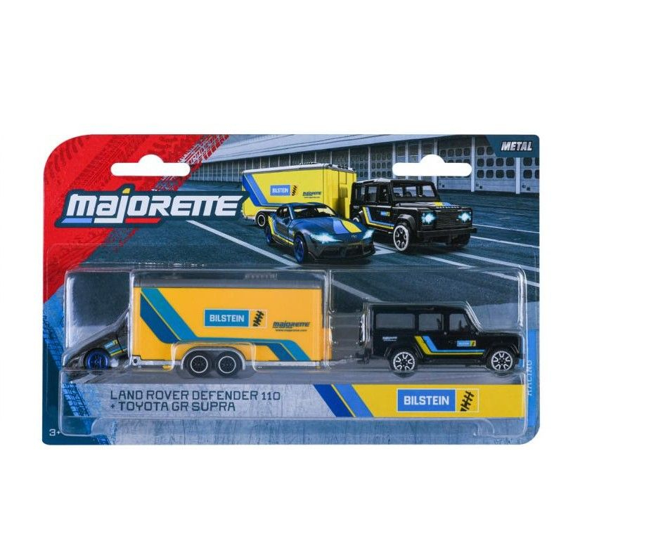 Majorette Transporter Deluxe Land Rover + Toyota