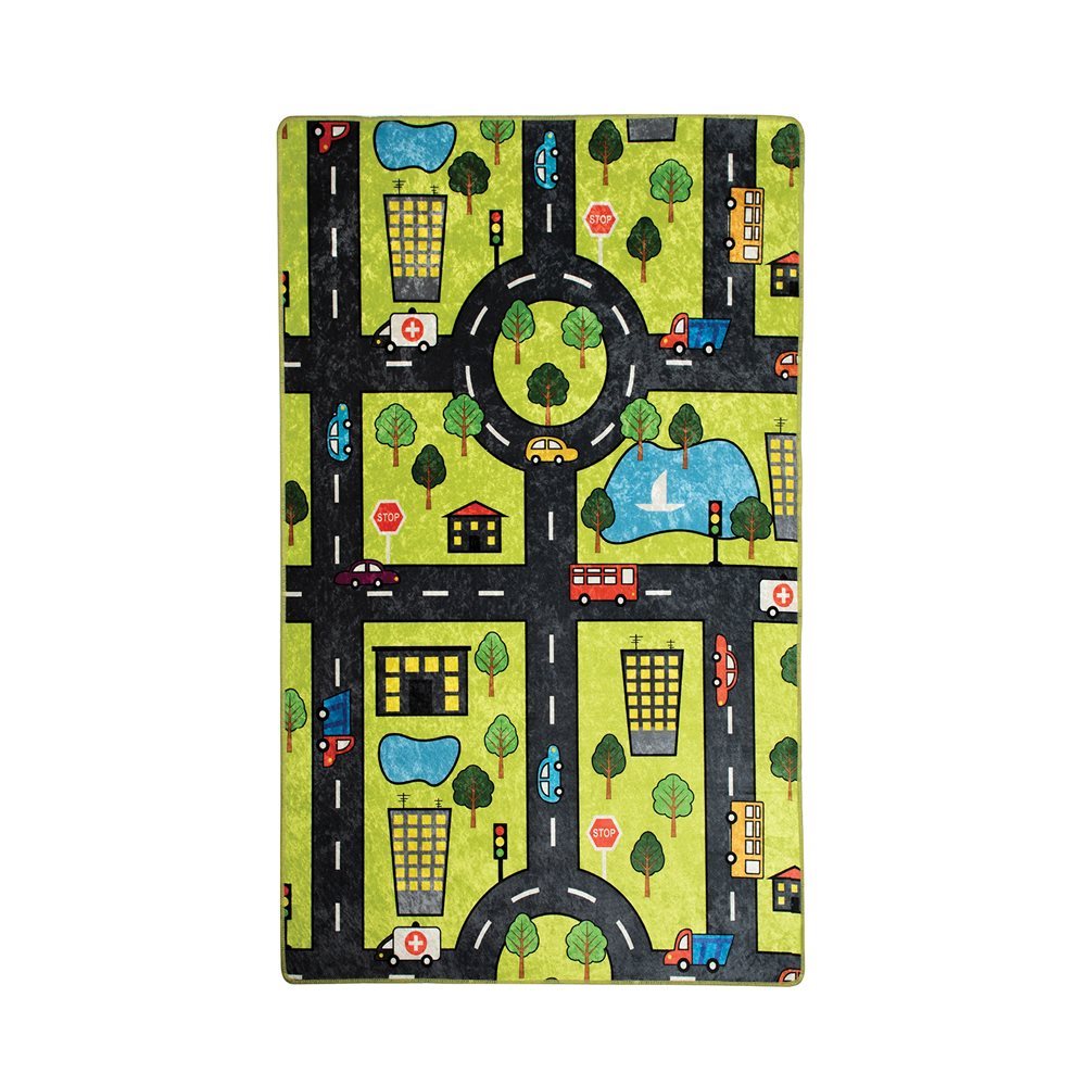 Covor Antiderapant Copii Chilai Home Green City - imagine 5