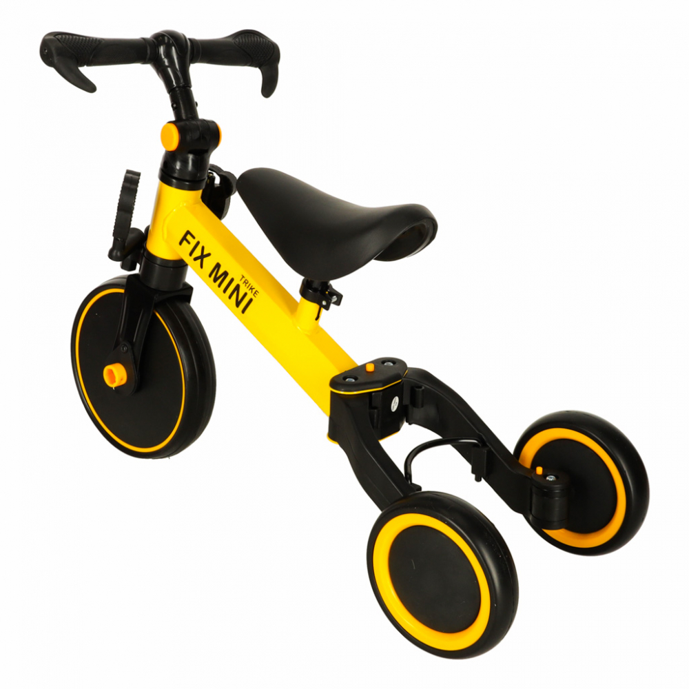 Tricicleta Ikonka Trike Fix Yellow 3 in 1 - imagine 9