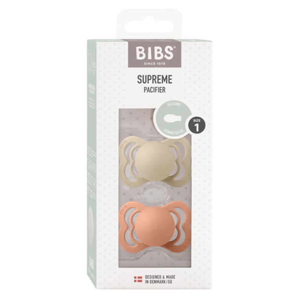 Set 2 Suzete Bibs Supreme Silicon 0+
