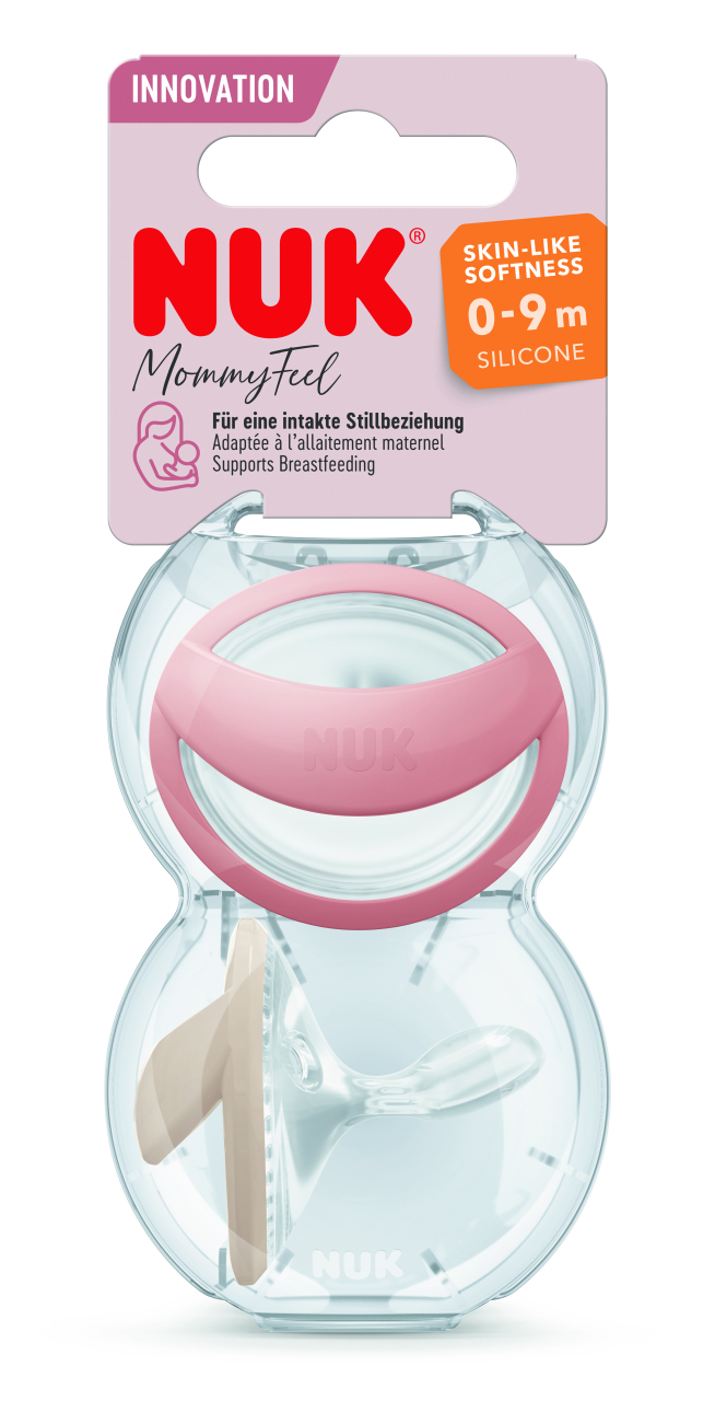 Suzeta NUK MommyFeel Silicon 0-9 luni 2buc