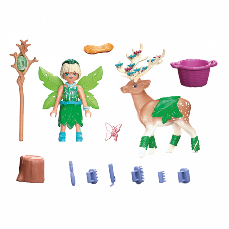 Playmobil Forest Fairy cu Animalul de Suflet - Ayuma - imagine 3