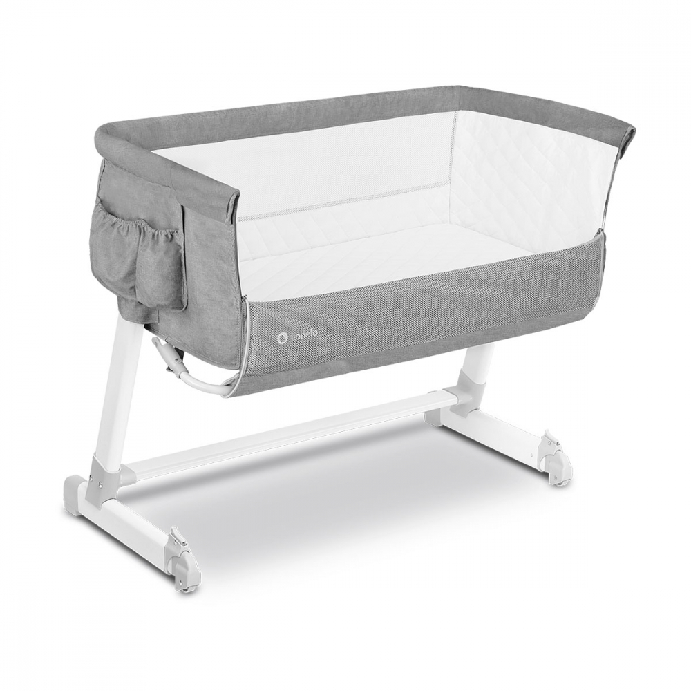 Patut co-sleeper Lionelo Theo 2 in 1 Gri - imagine 12