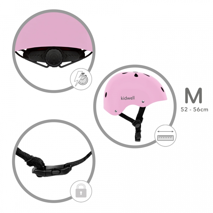 Casca Kidwell ORIX II Pink M 52-56cm - imagine 7