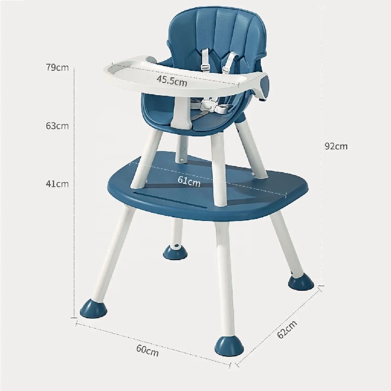 Scaun de masa Little Mom 4in1 Green, multifunctional - imagine 3