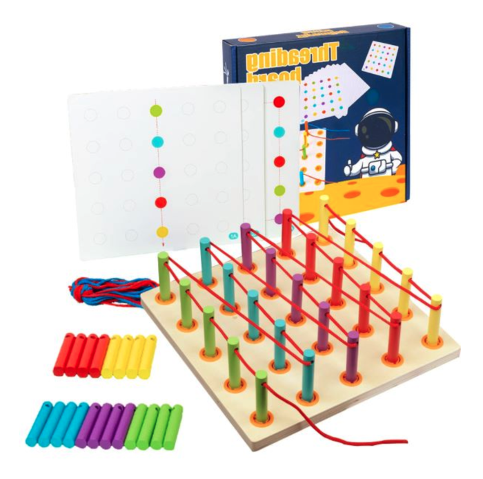 Tabla Montessori cu Sireturi Krista | Indemânăre și Logică
