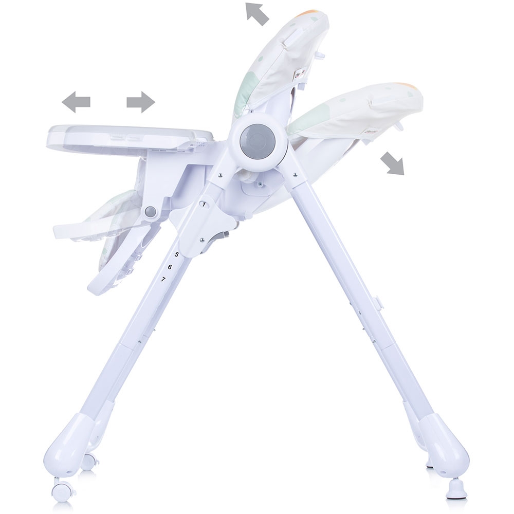 Scaun de masă Chipolino Yeti Aloe, Piele Ecologică - imagine 4