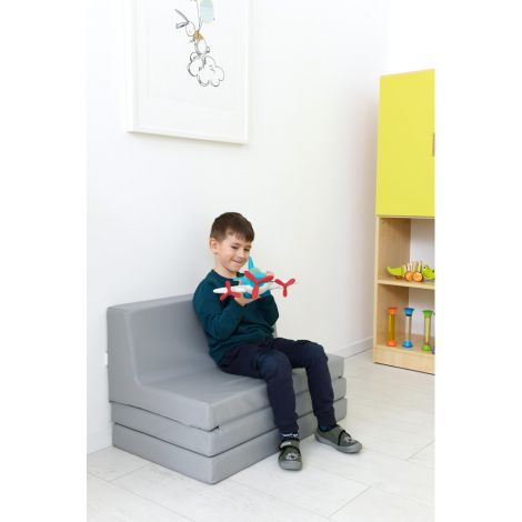 Canapea Extensibilă Moje Bambino Gri - Pat 2-în-1 - imagine 3