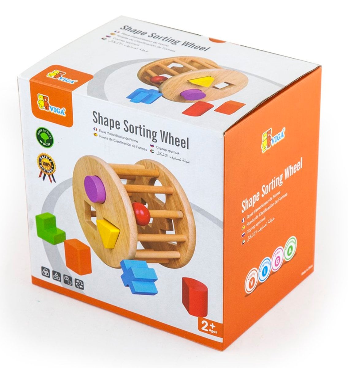 Sortator Cilindric Viga Lemn Montessori