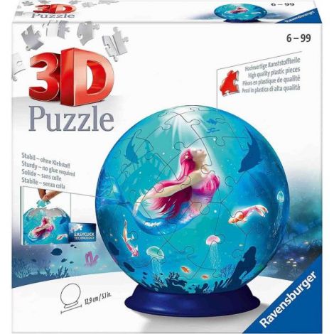 Puzzle 3D Sirena Ravensburger 72 piese - imagine 2