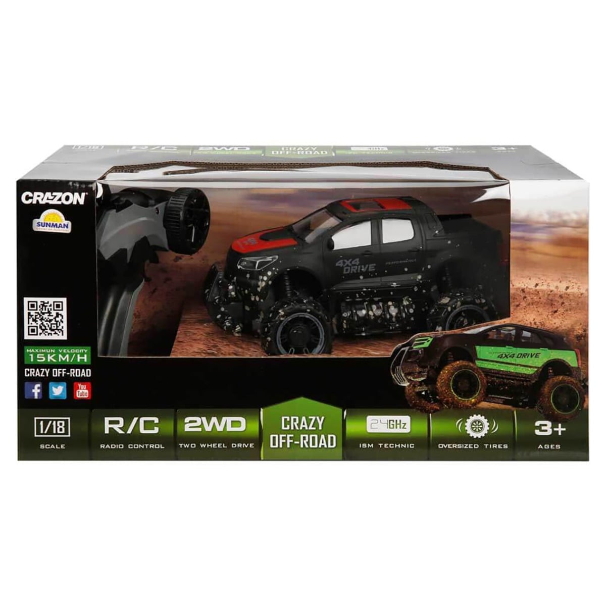 Crazon Masina 4x4 1:18 cu Telecomanda