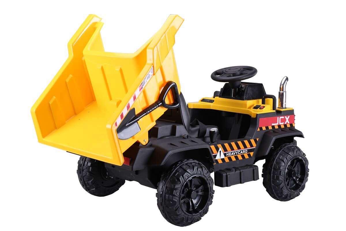 Masinuta Electrica Basculanta Galben | Autokids - imagine 5