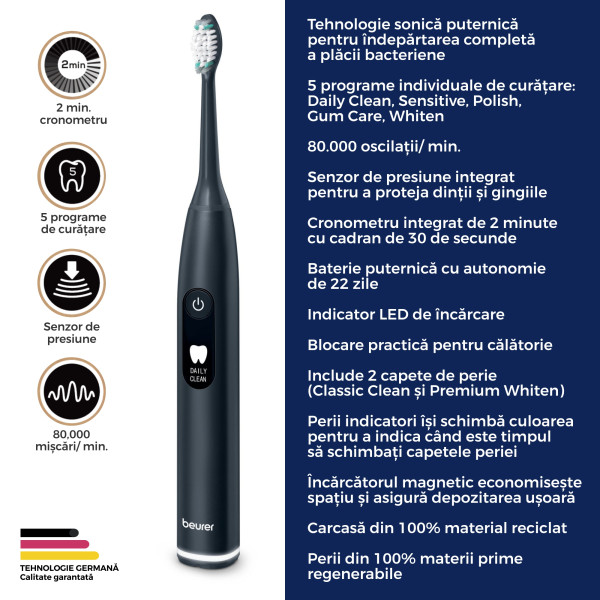 Periuță Sonică Beurer SC50 - Denti Sănătoși