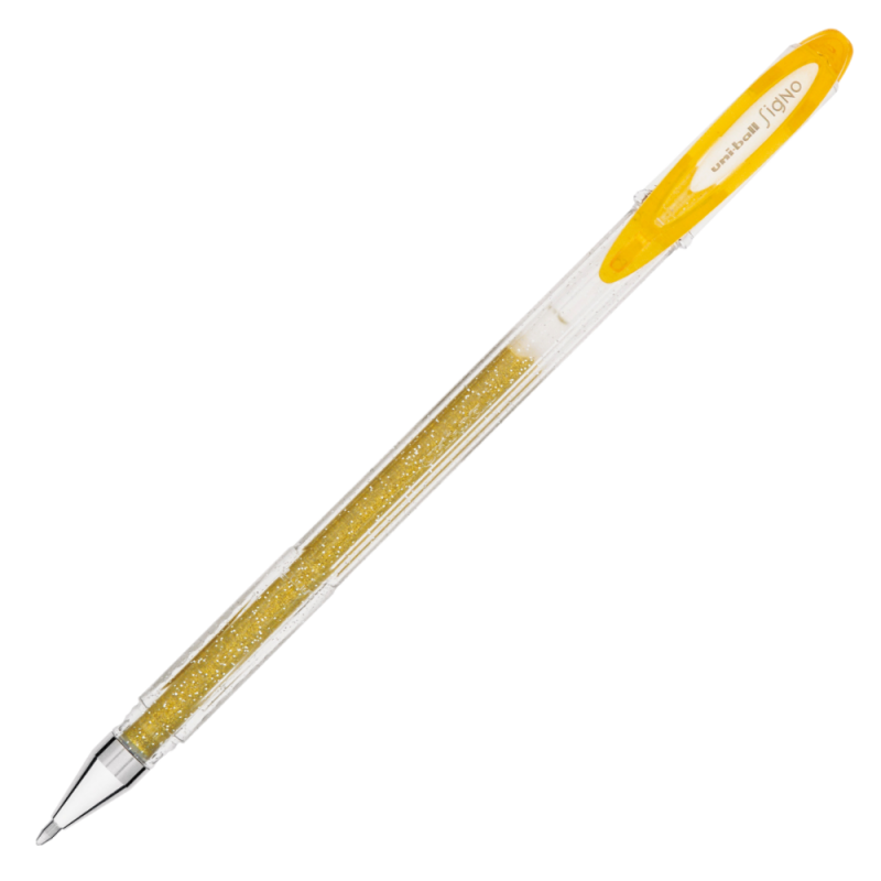 Pix Uni-ball Sparkling UM-120SP, Auriu Sclipici, 0.7mm