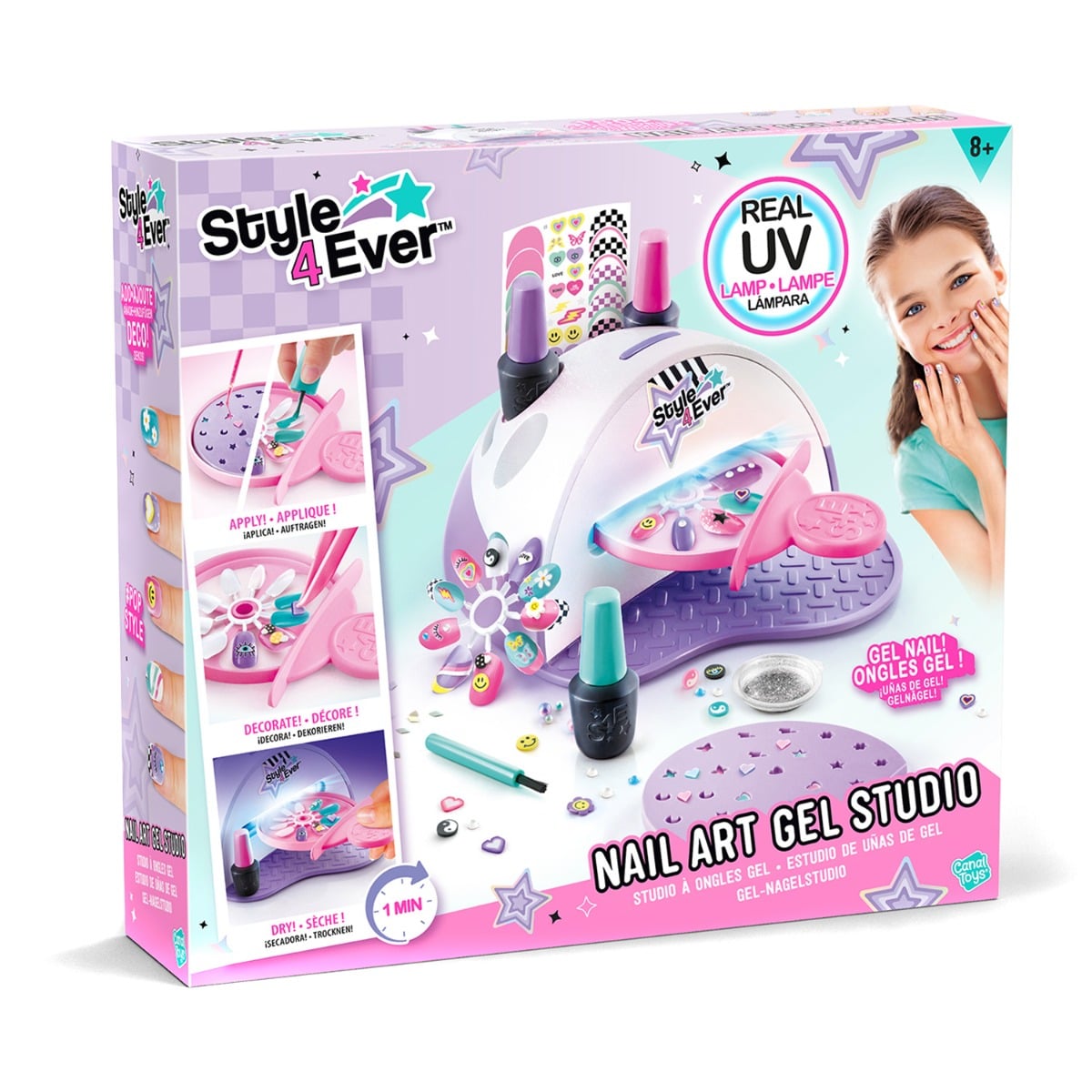 Set Manichiura Style 4 Ever cu Lampa UV si Lacuri Gel