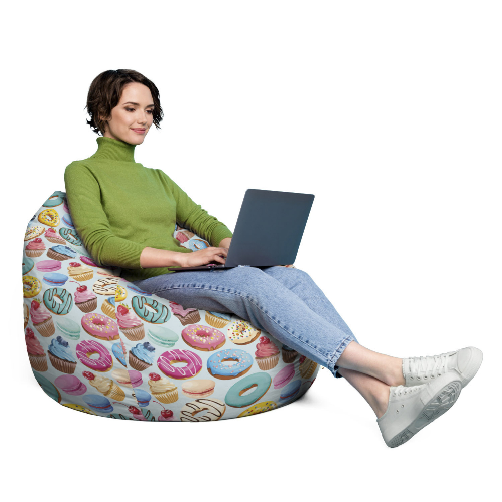 Husa Puf Para XL Updeco, Macarons, Fără Umplutură - imagine 4