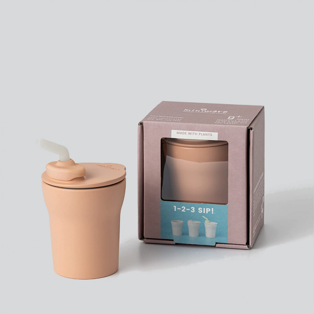 Pahar Antrenament Miniware 1-2-3 Sip, Toffee - imagine 4