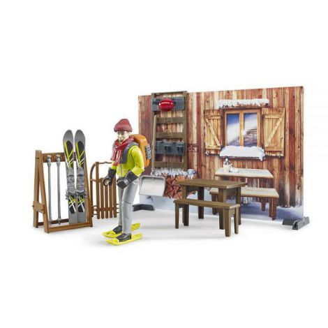 BRUDER Cabana Montana cu Snowmobil