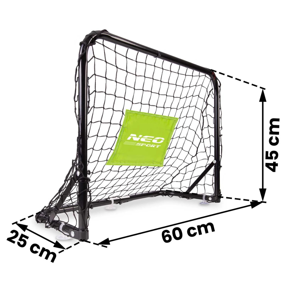 Set 2 Porți Fotbal Copii Neo Sport cu Plasă - imagine 6