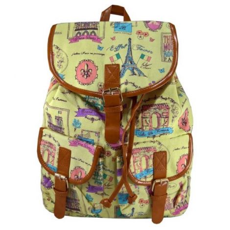Rucsac Urban Paris Pastel Jaune LaRue