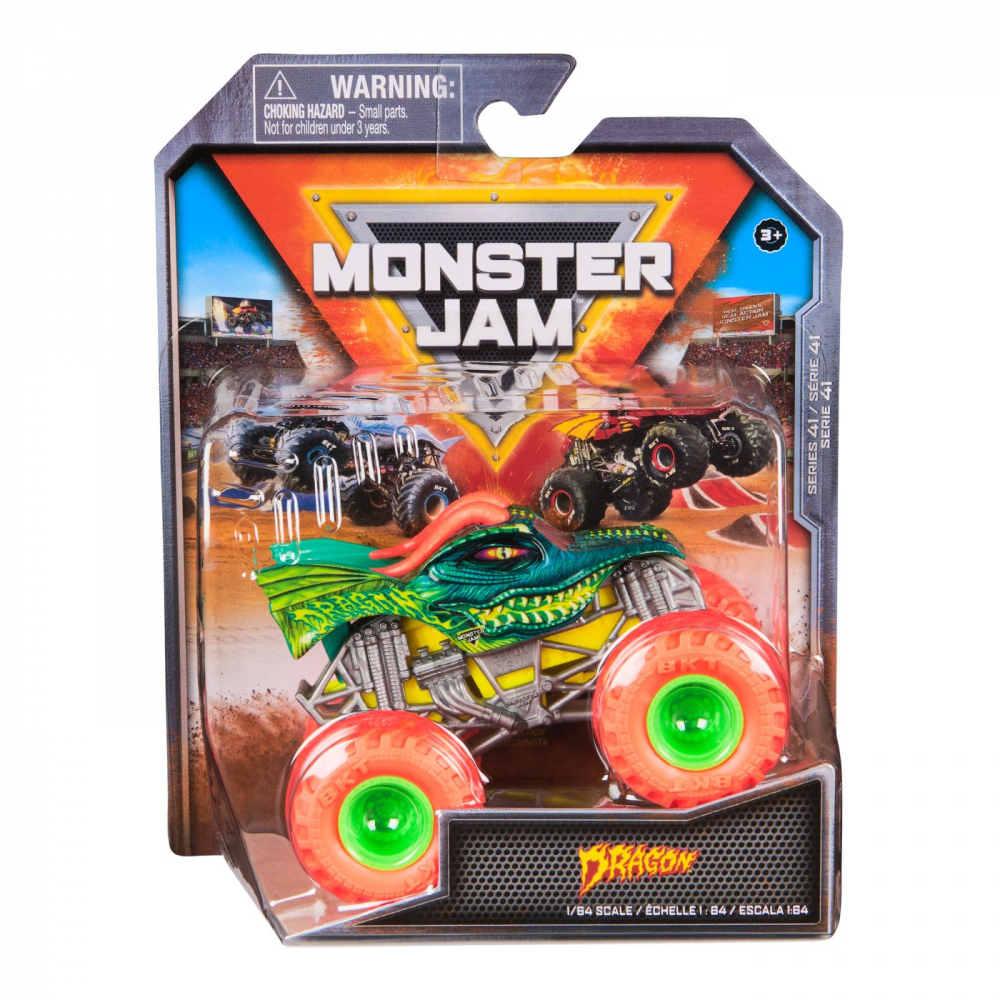 Mașinuță Metalică Monster Jam Dragon 1:64