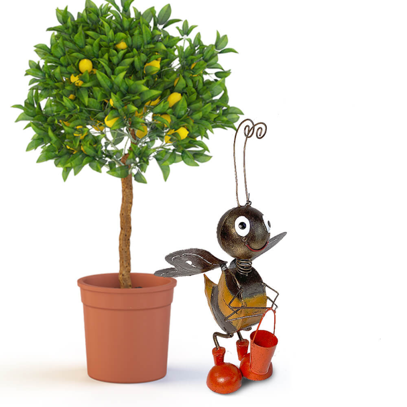 Decor Grădină Albină cu Galeată Diverse | 37cm - imagine 2