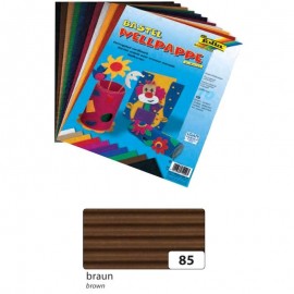 Carton Ondulat 50x70 cm Maro Folia - 10 Coli