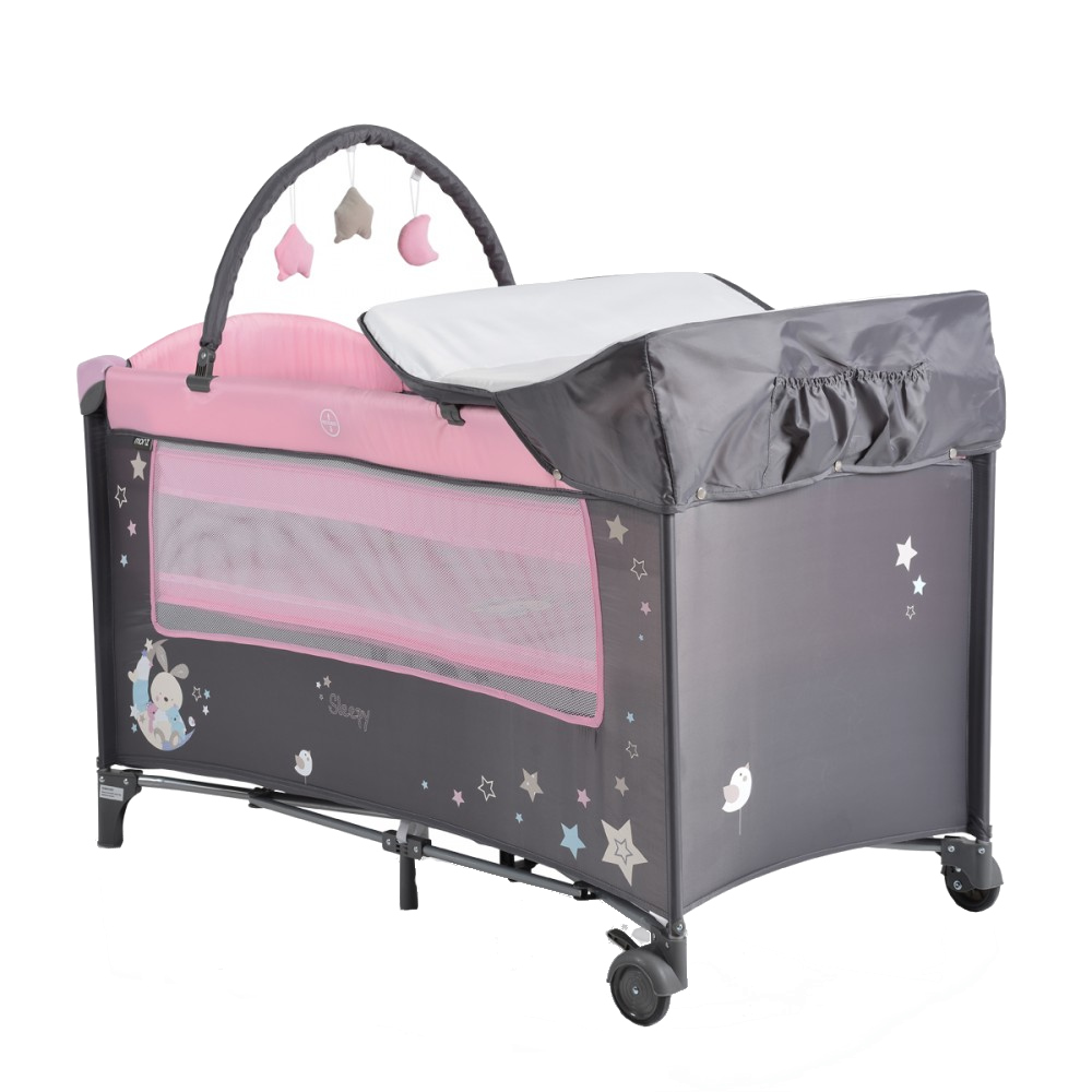 Patut Moni 2in1 Sleepy Travel Compact Pink - imagine 8