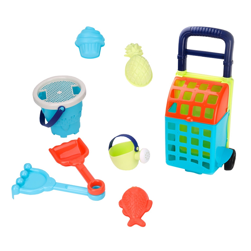 Set Nisip 9 Piese Woopie cu Carucior pentru Copii - imagine 2