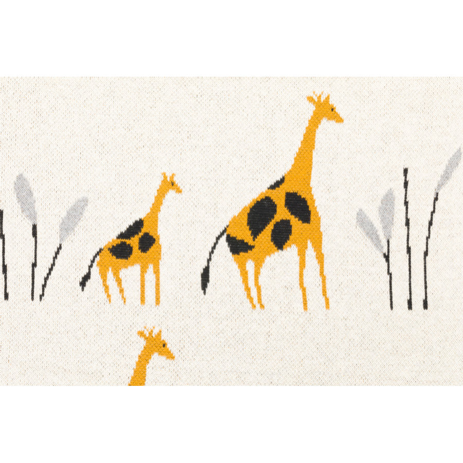 Paturică Tricotată Fillikid Giraffe, 100x85cm - imagine 3