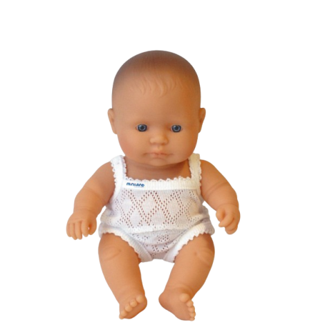 Papusa Miniland Baby Baiat 21cm, Articulata