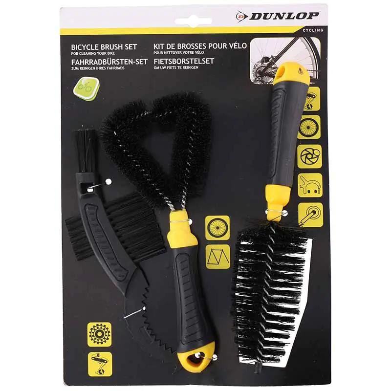 Set 3 Perii Dunlop pentru Curatare Bicicleta