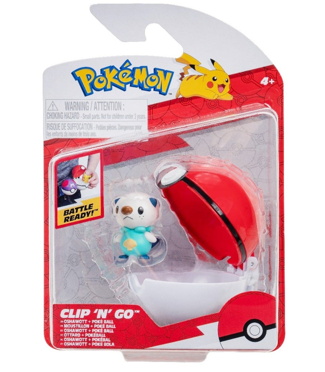 Figurina Pokemon Oshawott in Poke Ball Clip N Go