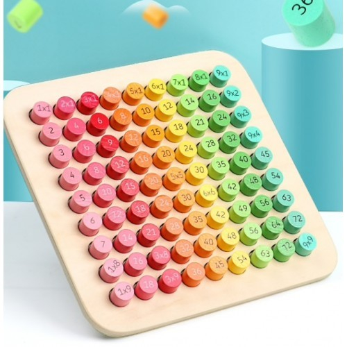Tabla Inmultirii 3D Lemn Krista | Joc Educativ